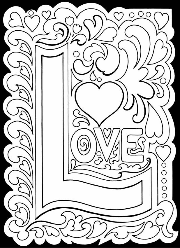 618x850 True Love Stained Glass 2 Adult Color Pages Glass