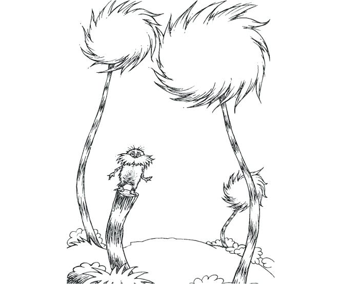 Truffula Tree Coloring Page