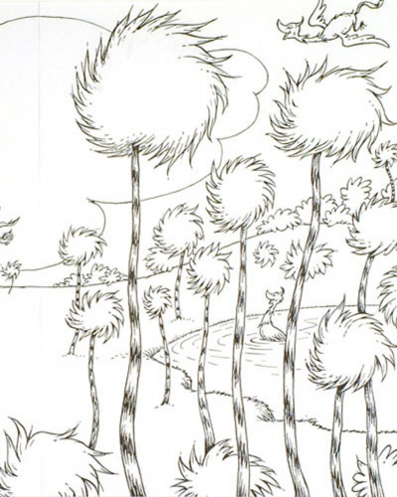 819x1024 Now Lorax Coloring Pages The Repliquemontre Me