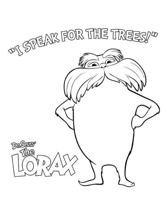 564x729 Lorax Coloring Pages To Print Free Printable Lorax Coloring