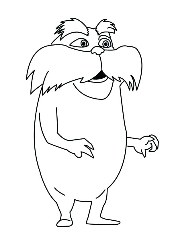 600x834 Lorax Coloring Pages Coloring Pages Beautiful Tree Guarded By