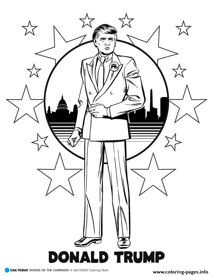 695x899 Donald Trump Super Star Coloring Pages Printable
