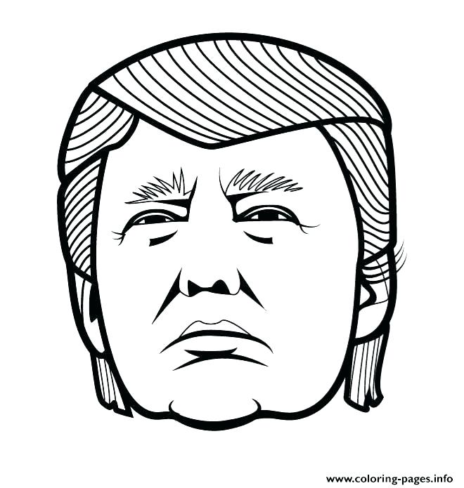 660x695 Coloring Pages Funny Really Cool Coloring Pages Trump Vector Funny