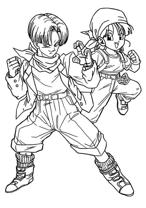 600x850 Dragon Ball Z Coloring Pages 360coloringpages