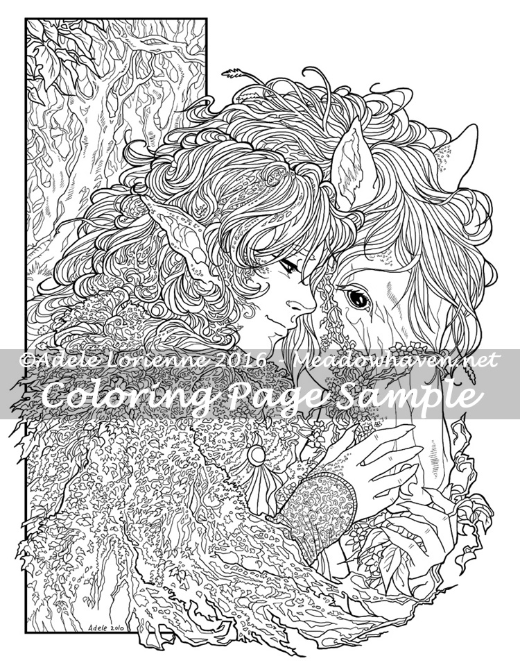 750x968 Art Of Meadowhaven Coloring Page Friendship By Saimain