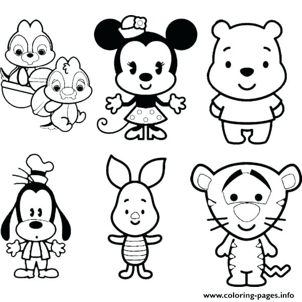 600x600 Tsum Tsum Coloring Pages Or Pictures Tsum Tsum Color Pages