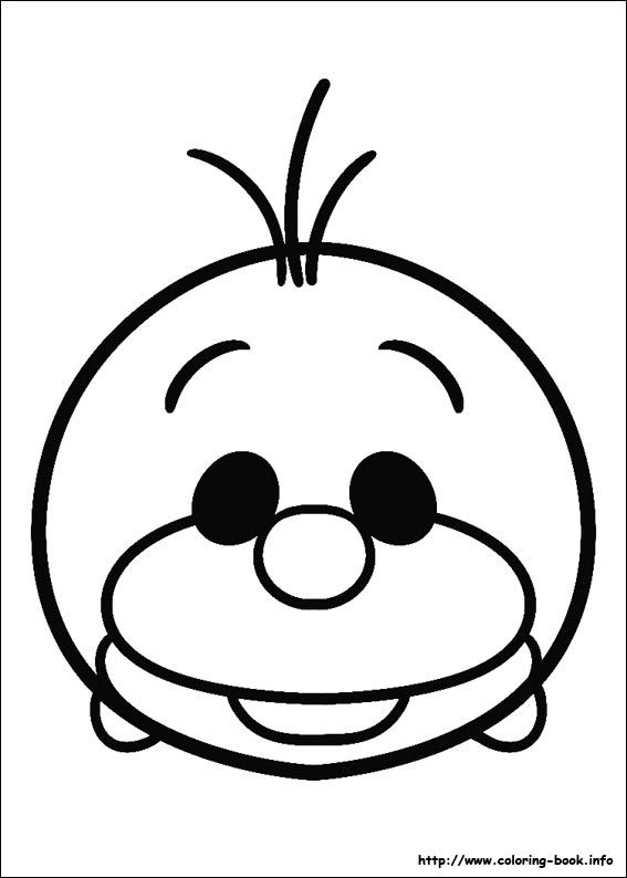 567x794 Tsum Tsum Coloring Picture