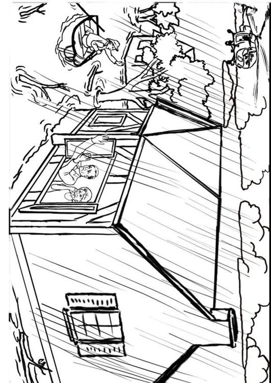 531x750 Coloring Page Flood