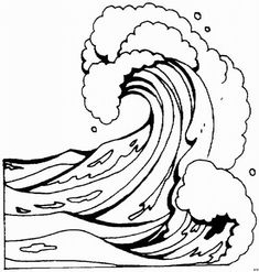 235x247 Waves Coloring Pages Tsunami
