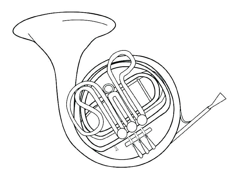 800x600 Musical Instruments Coloring Pages Tuba Coloring Page Instrument