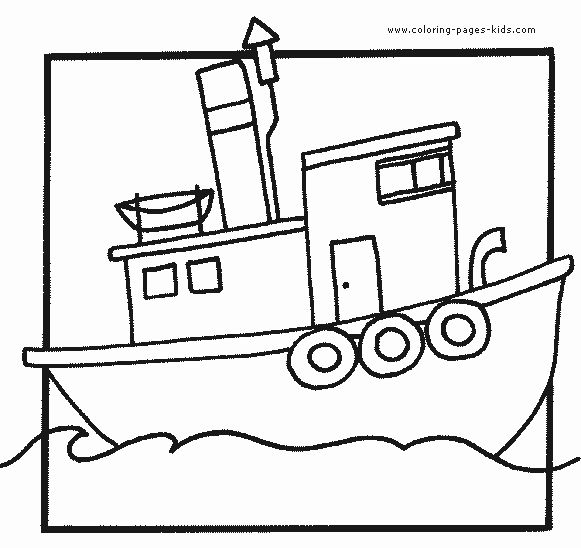 Tugboat Coloring Pages