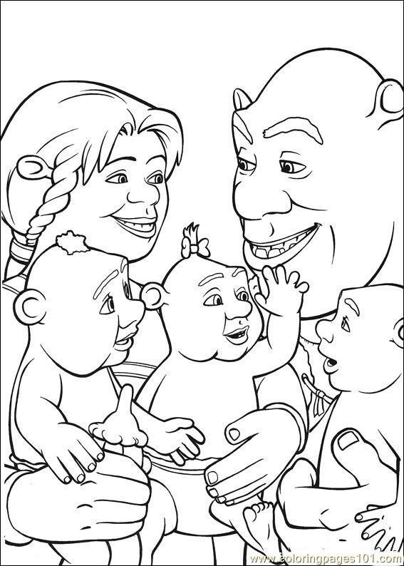 567x794 Shrek 3 36 Coloring Page