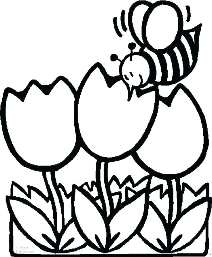 736x890 Coloring Page Flowers Tulip Coloring Page 9 Free Printable