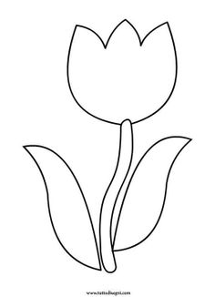 236x326 Tulip Template Printable Coloring Pages For Kids Craft Time