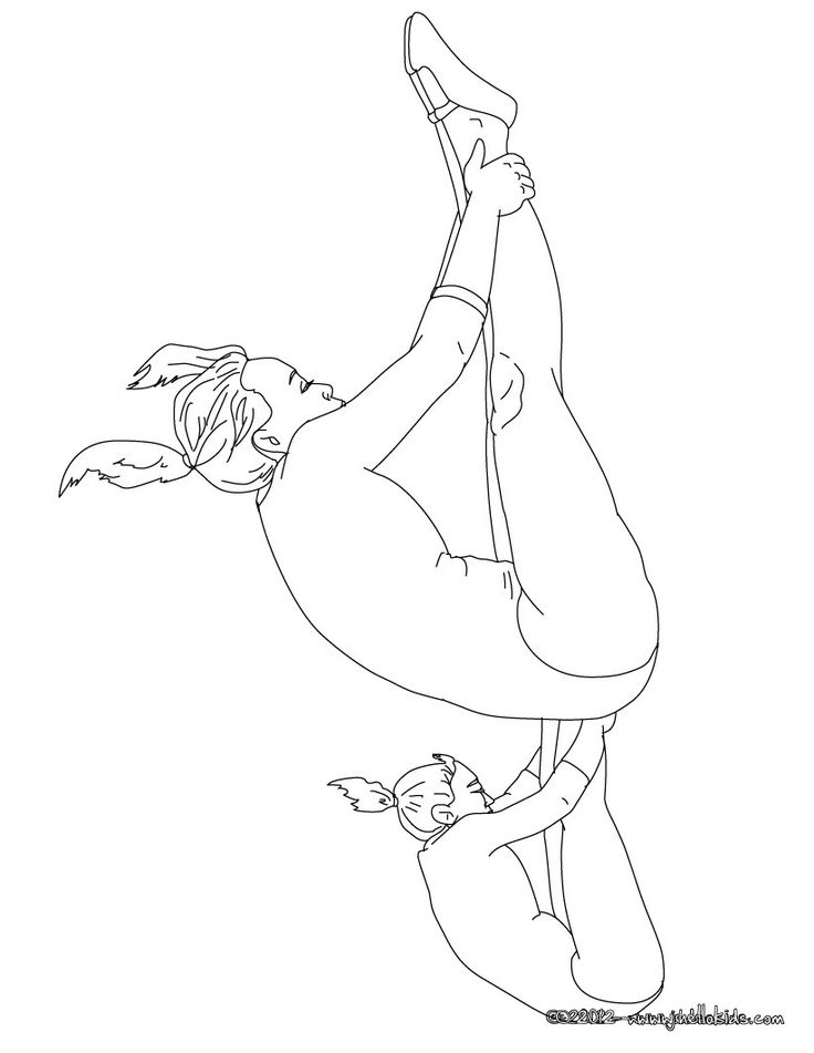 Tumbling Coloring Pages