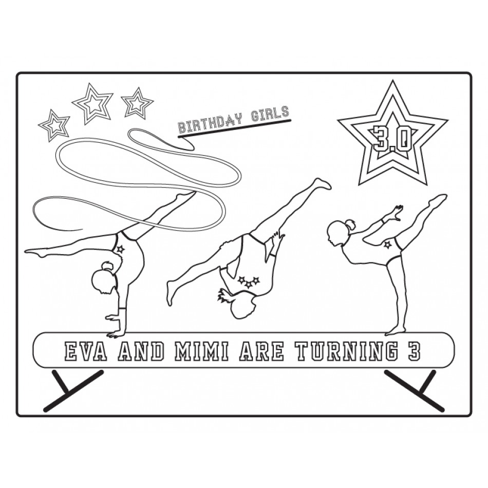 950x950 Gym Coloring Pages