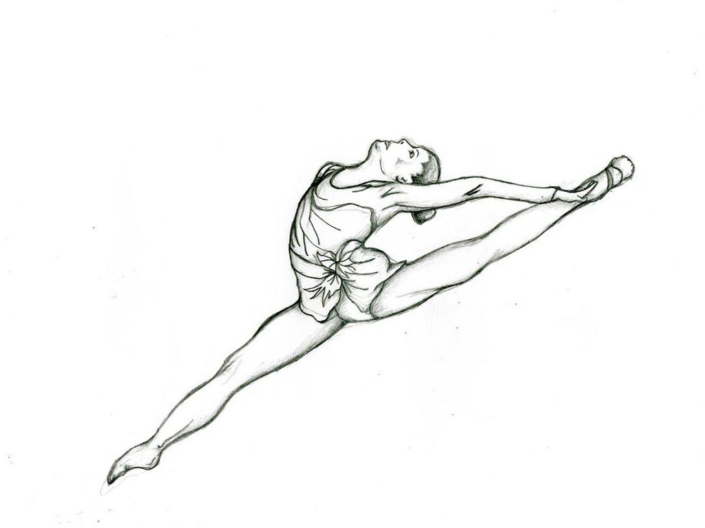1024x768 Gymnastics Coloring Pages To Print Classic Style Gymnastics