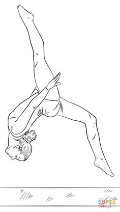 236x416 Gymnastics Coloring Page 3rd Birthday Gymnastics