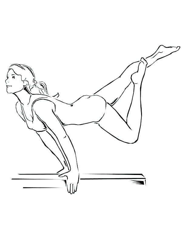 600x800 Coloring Pages Gymnastics Gymnastics Coloring Pages Gymnast Free