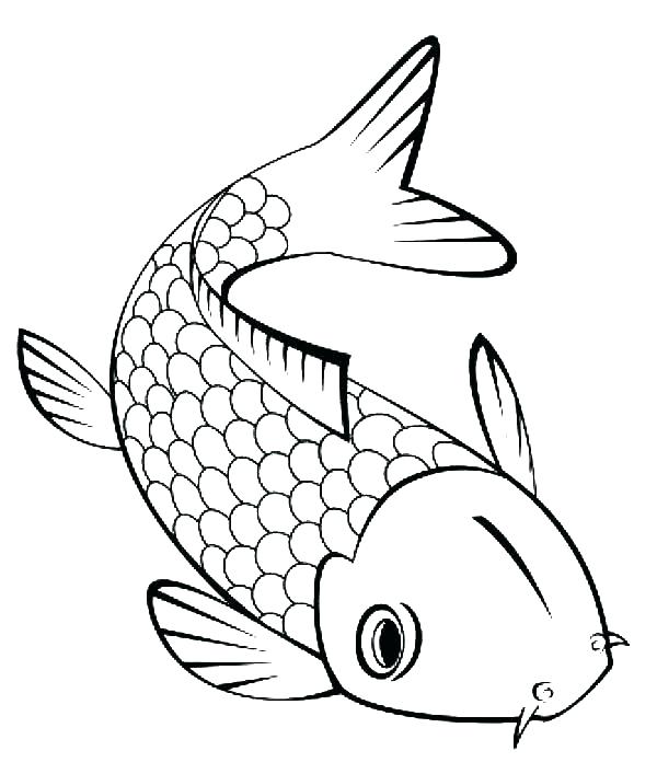 600x707 Tuna Fish Coloring Page Fish Coloring Pages Online For Adults Free