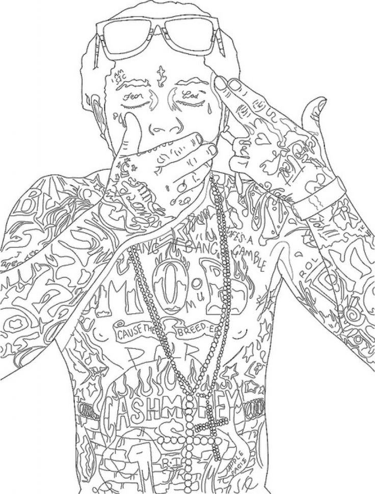 Tupac Coloring Pages