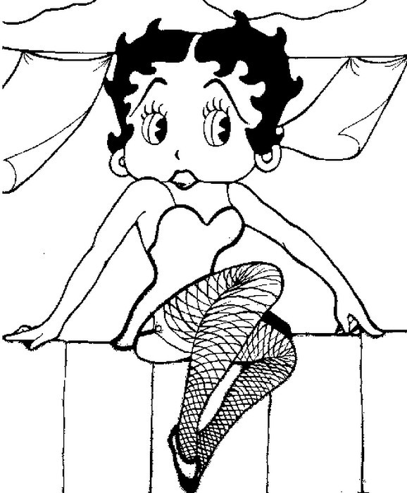 578x700 Betty Boop To Print