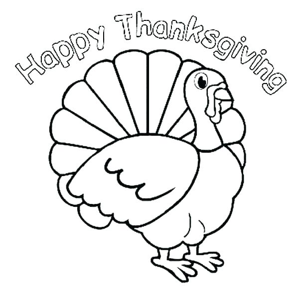 600x583 Turkey Outline For Coloring Turkey Turkey Template Coloring Page