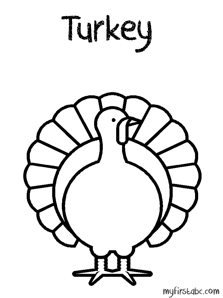 718x958 Turkey Coloring Page