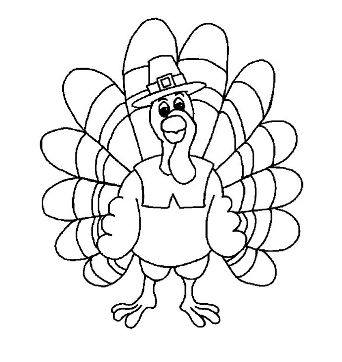 692x733 Turkey To Color Free Printable
