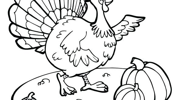 585x329 Turkey Coloring Pages For Preschoolers With Highest Pictures