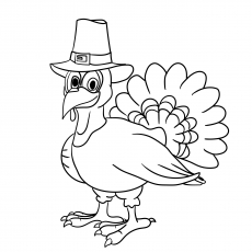 230x230 Top 10 Free Printable Thanksgiving Turkey Coloring Pages Online