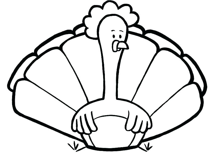 835x624 Turkey Coloring Pages For Preschoolers Plus Thanksgiving Coloring