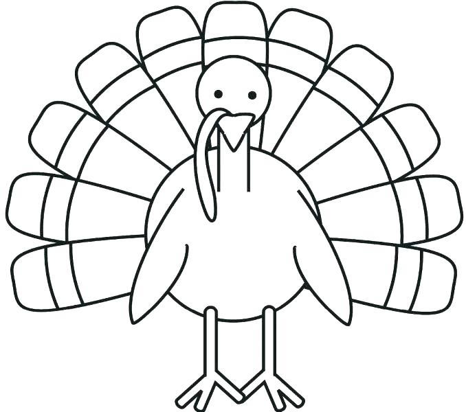 678x600 Free Printable Turkey Coloring Pages Also Turkey Images To Color
