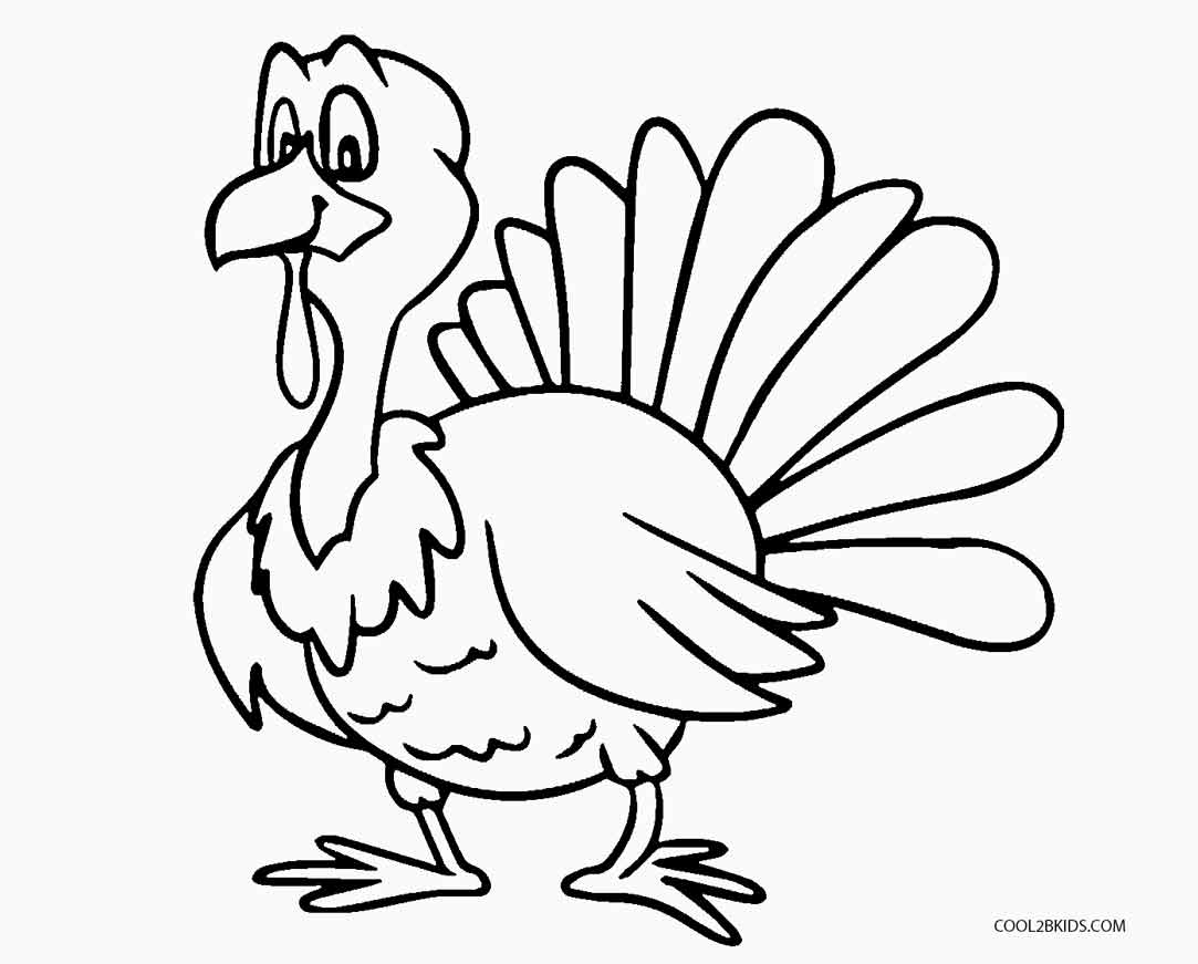 1083x871 Free Printable Turkey Coloring Pages For Kids Cool2bkids