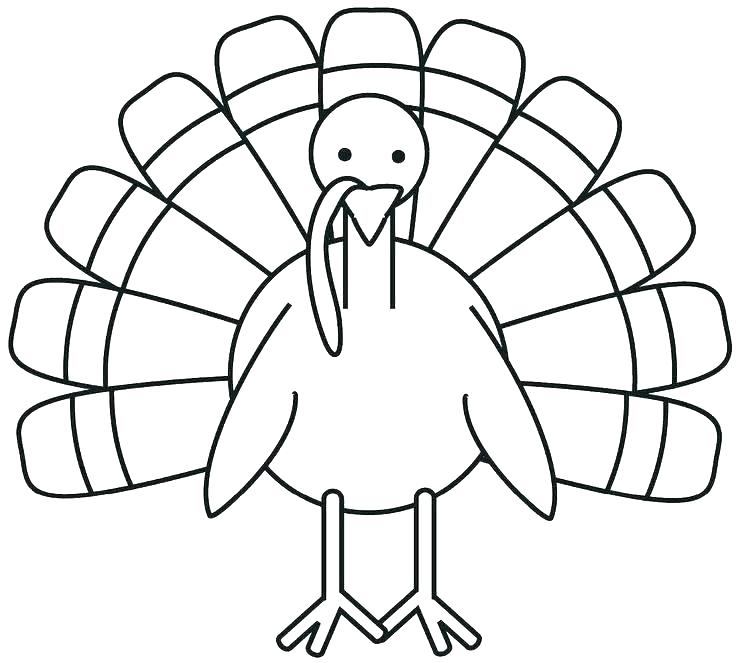 736x663 Turkey Coloring Pages