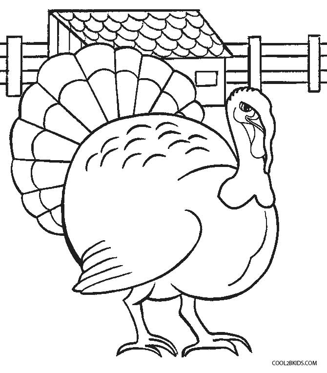 670x764 Free Printable Turkey Coloring Pages For Kids Cool2bkids