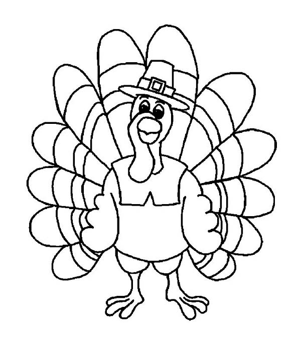 600x686 Pilgrim Turkey Coloring Pages