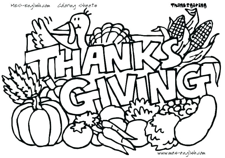 768x539 Thanksgiving Coloring Pages Turkey Page Of A Dinner Kids Color Day