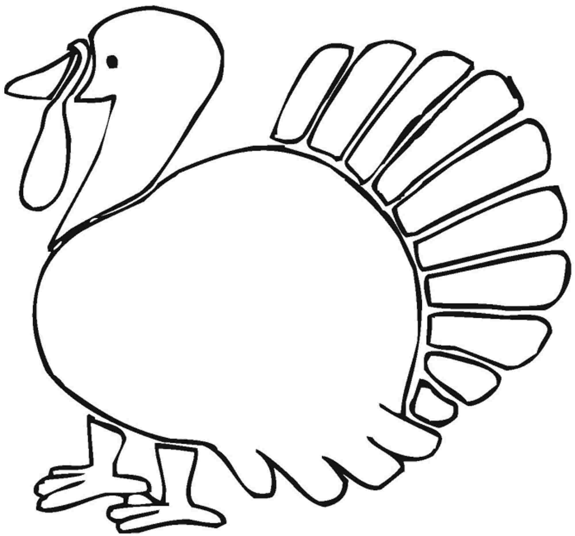2000x1867 Turkey Coloring Pages