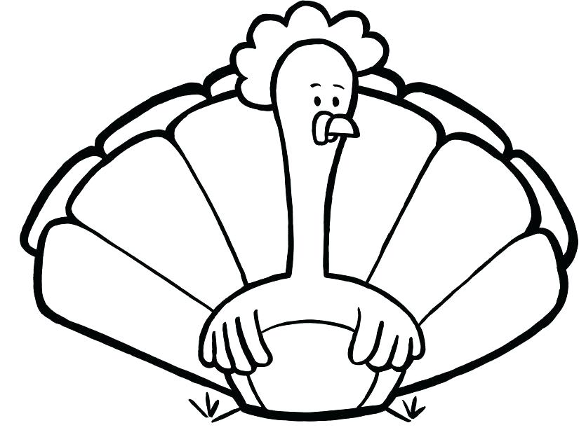 835x624 Cute Turkey Coloring Pages Cute Turkey Coloring Pages Free