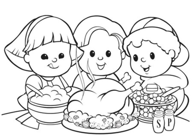 788x557 Thanksgiving Dinner Turkey Amp Coloring Book
