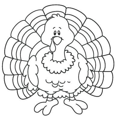 388x392 Turkey Drawing Pictures Co Face Coloring Page In Free Printable