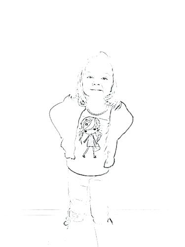 Photo Into Coloring Page 375x500 Photo Into Coloring Page