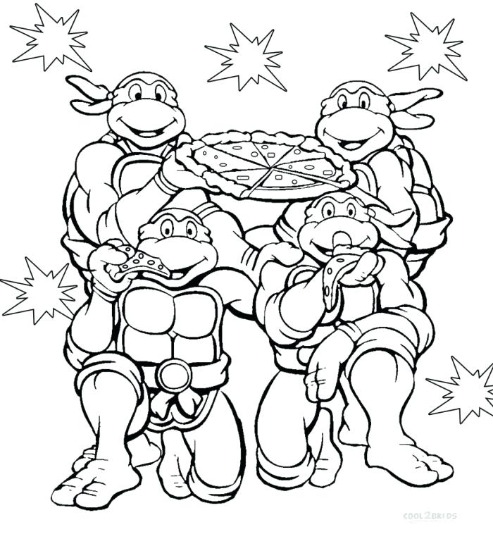 700x758 Teenage Mutant Ninja Turtle Coloring Pages Glamorous Teenage