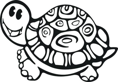 Painted Turtle Coloring Page Cute Turtle Coloring Pages For Kids 476x333 Painted Turtle Coloring Page Cute Turtle Coloring Pages For Kids