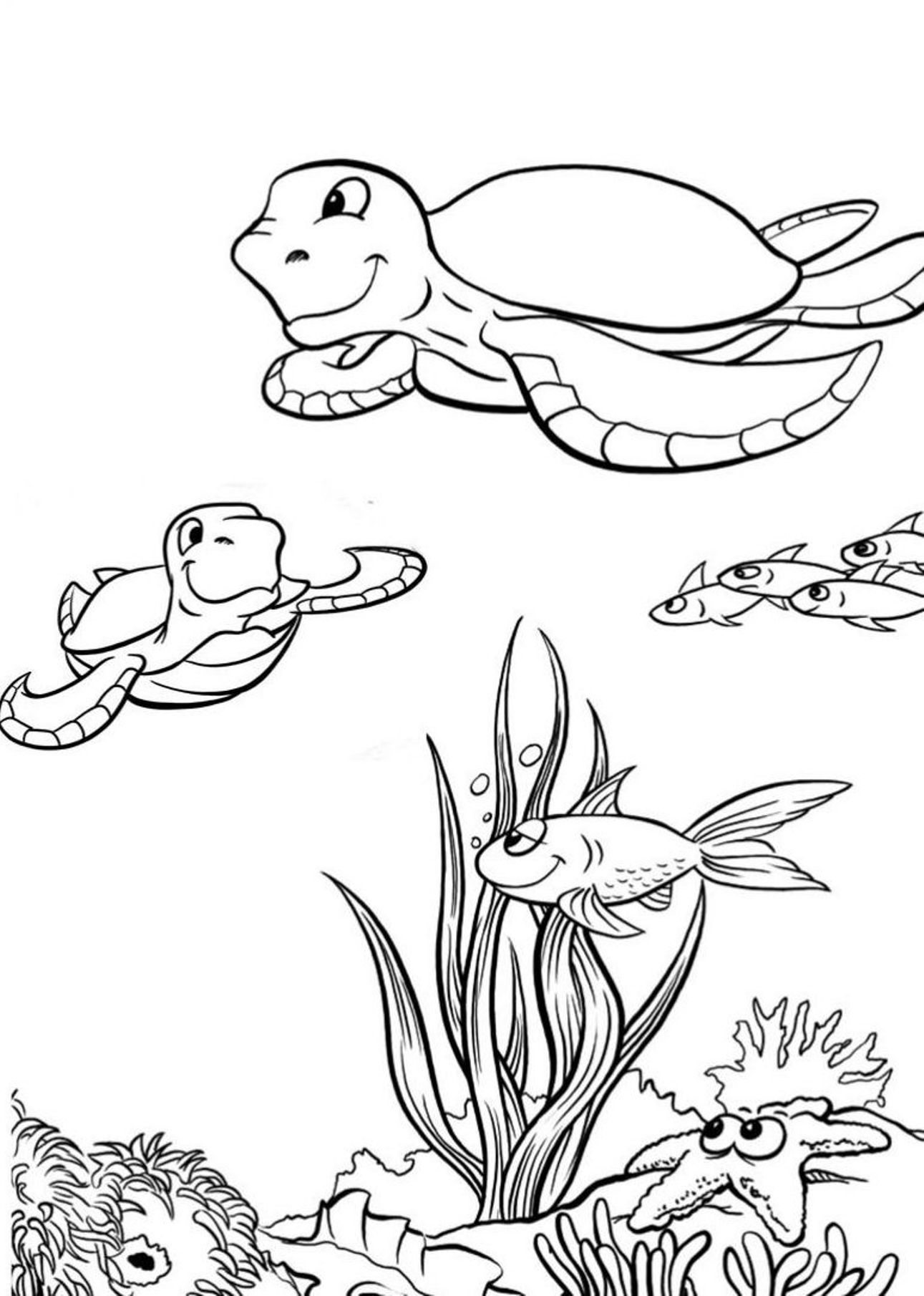 Sea Turtle Coloring Pages 360coloringpages 1291x1810 Sea Turtle Coloring Pages 360coloringpages