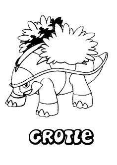Turtwig Coloring Page