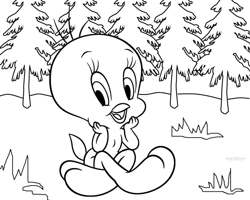 Printable Tweety Coloring Pages For Kids Cool2bkids 850x680 Printable Tweety Coloring Pages For Kids Cool2bkids