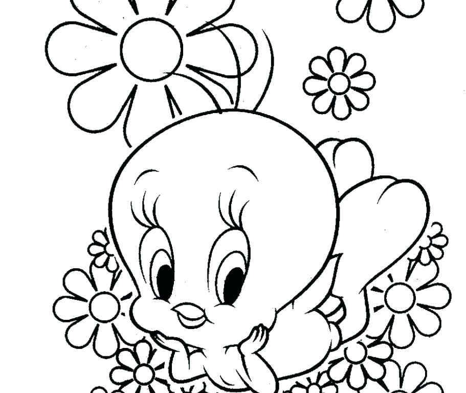 Baby Tweety Bird Coloring Pages 911x768 Baby Tweety Bird Coloring Pages