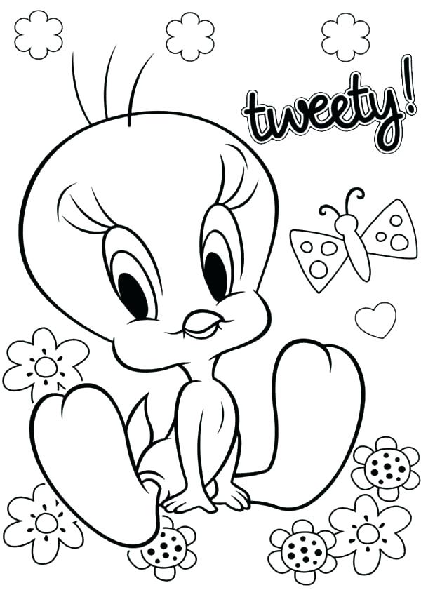 Tweety Bird Coloring Pages at GetColorings.com | Free printable ...